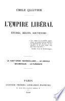 L'empire libéral: Le guet-apens Hohenzollern. Le concile œcuménique. Le plébiscite. 1908