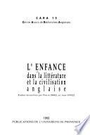 L'enfance dans la littérature et la civilisation anglaise