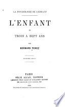 L'enfant de trois à sept ans