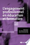 L'engagement professionnel en éducation et formation