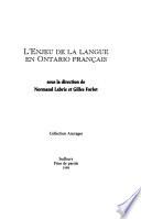 L'enjeu de la langue en Ontario français