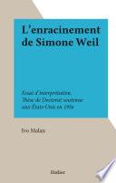 L'enracinement de Simone Weil