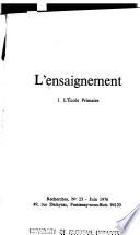 L'ensaignement
