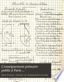 L'enseignement primaire public à Paris ...