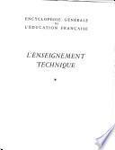 L'enseignement technique et la formation professionnelle