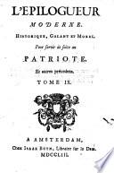 L'épilogueur moderne historique, galant et moral