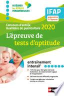 L'épreuve de tests d'aptitude - Concours Auxiliaire de Puériculture 2020 IFAP - (EFL3) - 2019
