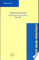 L'épreuve du temps