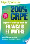L'épreuve orale de leçon de français et mathématiques