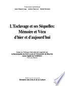 L'esclavage et ses séquelles