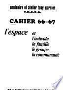 L'Espace et l'individu