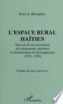 L'espace rural haïtien