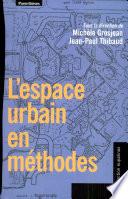 L'espace urbain en méthodes