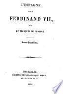 L'Espagne sous Ferdinand VII