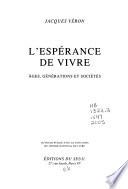 L'espérance de vivre