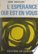 L'espérance qui est en vous