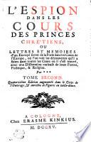 L'espion dans les cours des princes chrétiens