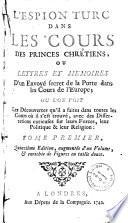 L'espion turc dans les cours des princes chretiens