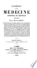 L'esprit de la médecine, ancienne et nouvelle comparées