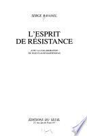 L'esprit de Résistance