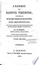 L'esprit de sainte Thérèse