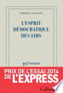 L'esprit démocratique des lois