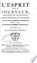 L'Esprit des journaux, françois et étrangers