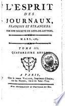 L'Esprit des Journaux, François et Étrangers