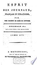 L'Esprit des journaux franc̜ais et étrangers