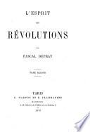 L'esprit des révolutions