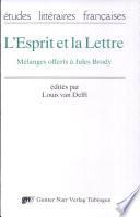 L'Esprit et la lettre