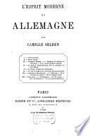 L'esprit moderne en Allemagne