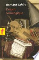 Livre L'esprit sociologique