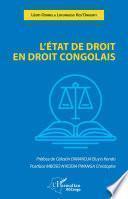 L'Etat de droit en droit congolais
