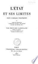 L'Etat et ses limites par Edouard Laboulaye