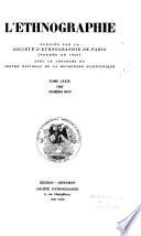 L'Ethnographie