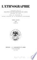 L'Ethnographie