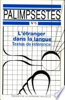 L'étranger dans la langue