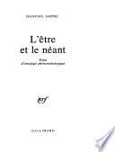 L'être et le néant