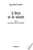 L'être et le néant