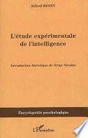 L'étude expérimentale de l'intelligence (1903)