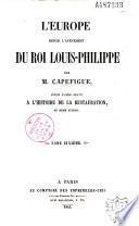 L'Europe depuis l'avènement du roi Louis-Philippe
