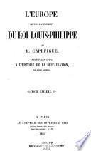 L'Europe depuis l'avénement du roi Louis-Philippe