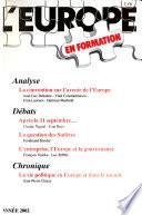 L'Europe en formation