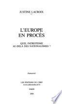 L'Europe en procès