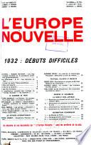 L'Europe nouvelle