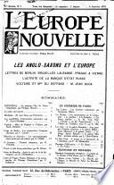 L'Europe nouvelle