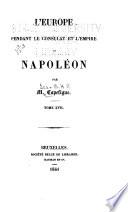 L'Europe pendant le consulat et l'empire de Napoléon