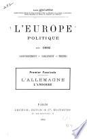 L'Europe politique en 1892