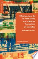 L'évaluation de la recherche en sciences humaines et sociales